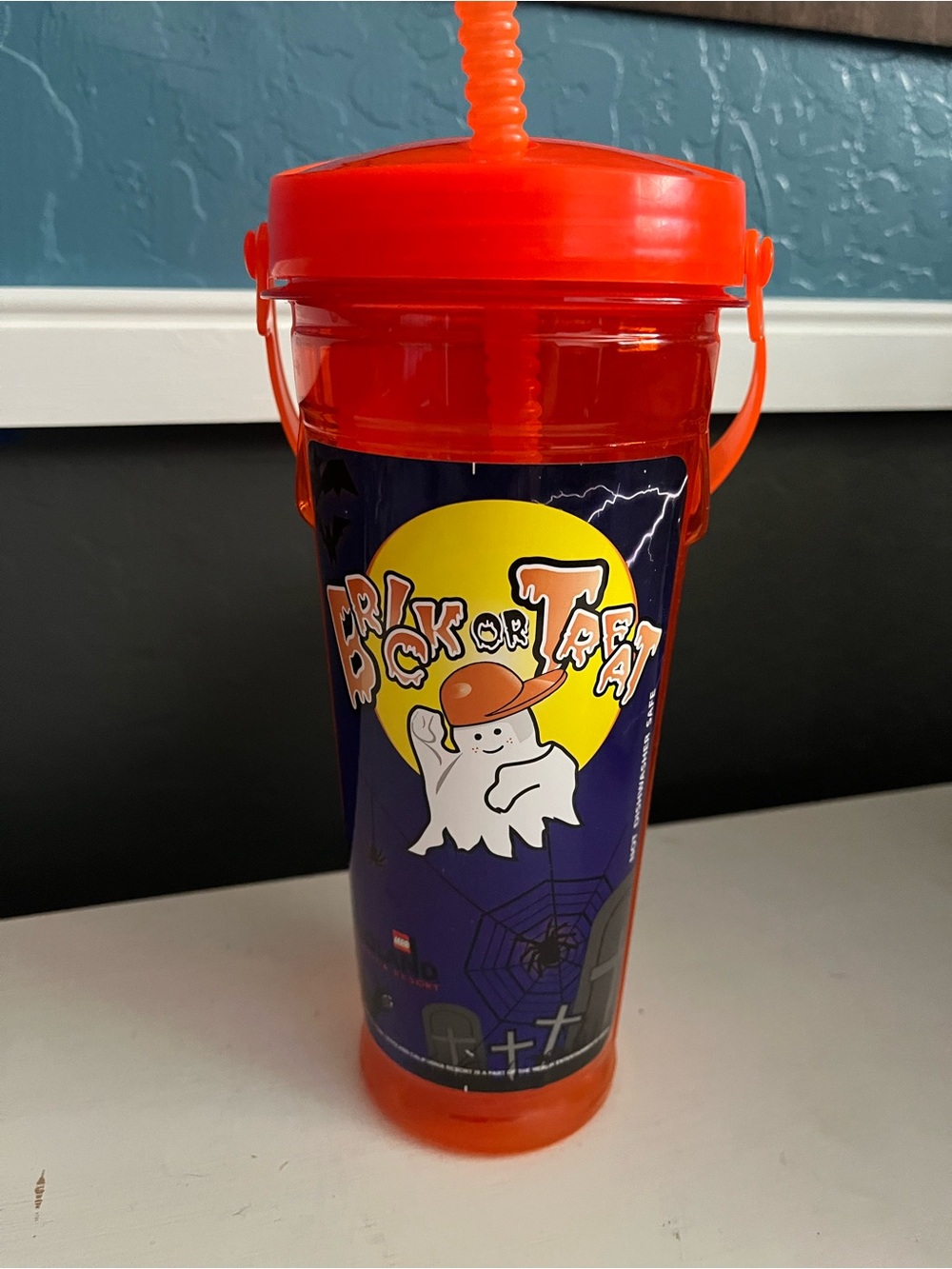 Legoland Brick or Treat Plastic Drink Bottle / Lego